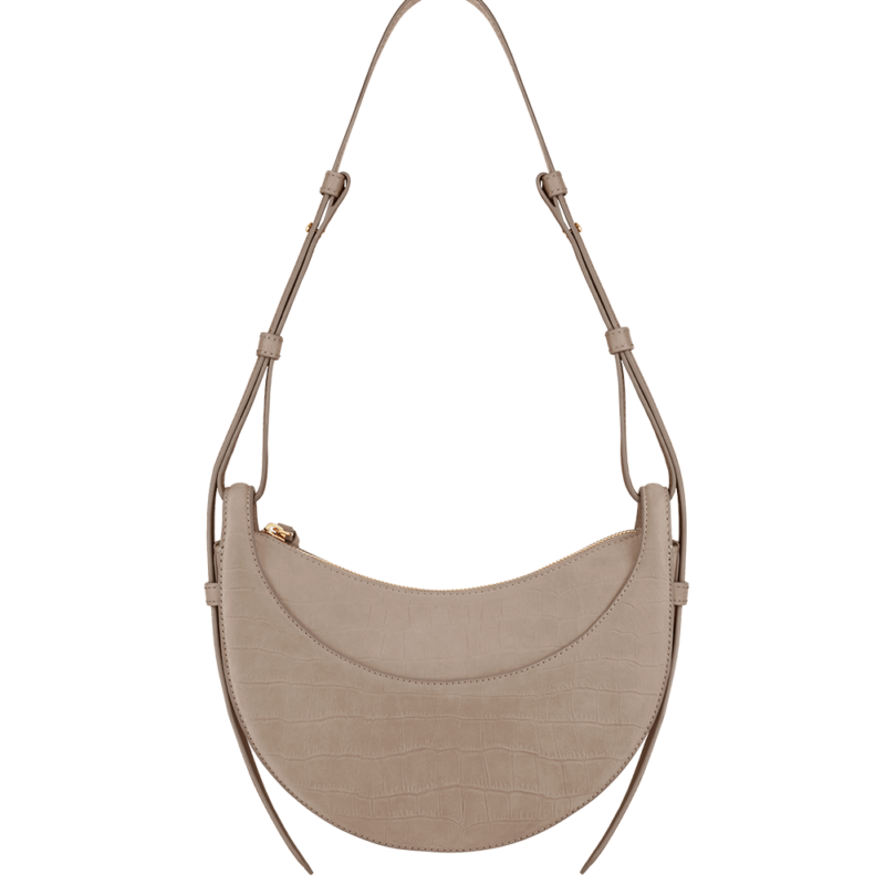 Numéro Dix - Crocodile Nubuck Taupe